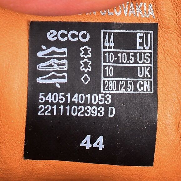 ECCO Lite Moc Mens Leather Moccasin Size 43 US 10 Brown Leather Slip On - Picture 12 of 12